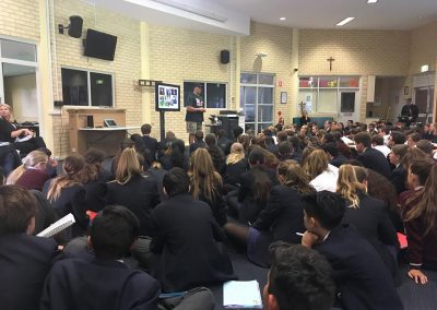 Speaking at Perth high school